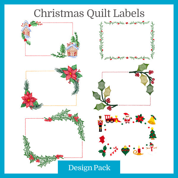 A Christmas Quilt Labels Design Pack