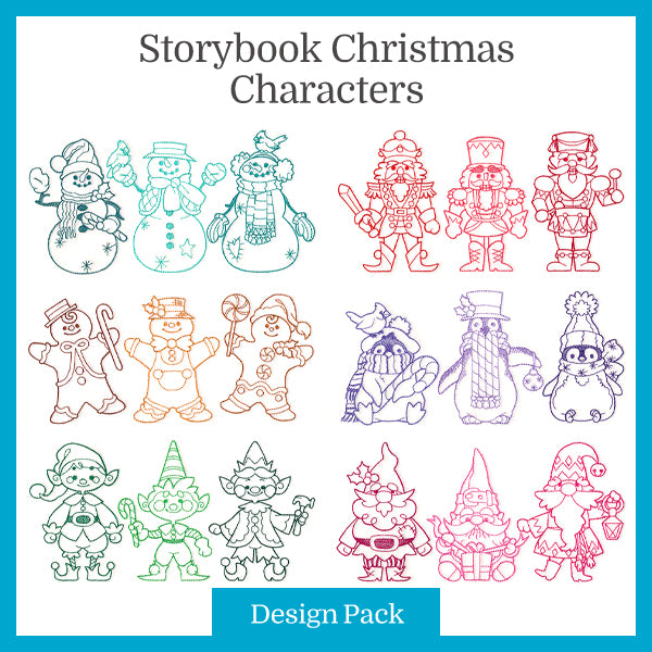 A Storybook Christmas Characters Design Pack