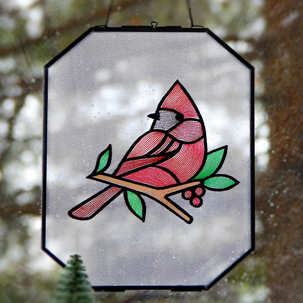A Stained Glass Christmas Accents Design Pack