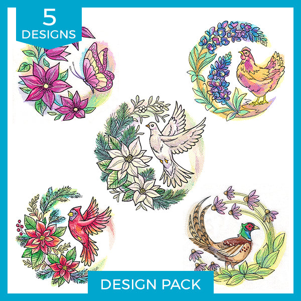A Blooming Wreath Design Pack