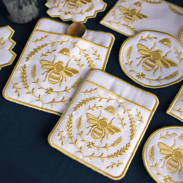 Bee in the Kitchen Set (In-the-Hoop) Design Pack