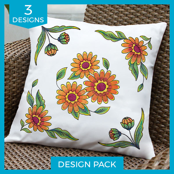 Color Theory Gerbera Daisy Details Design Pack