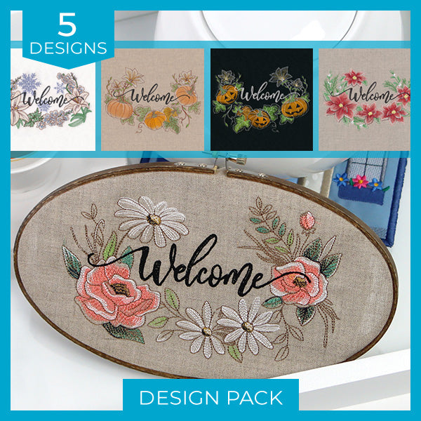 Welcome Florals for the Season Design Pack