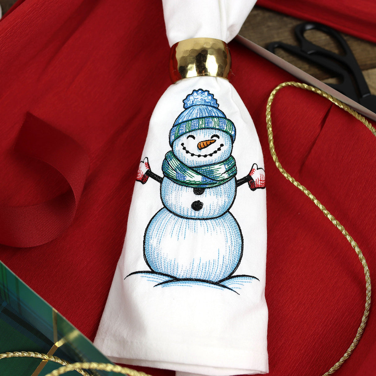 Sweet Snowman Etching Design Pack