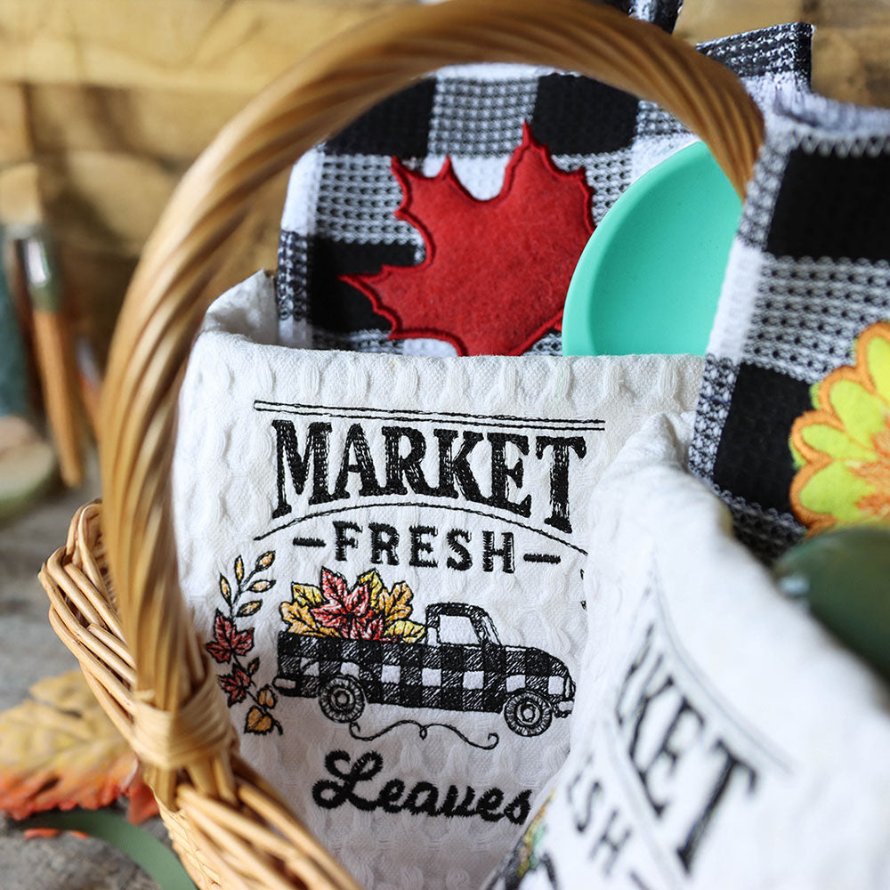 Fresh Market Autumn Retro Truck Design Pack