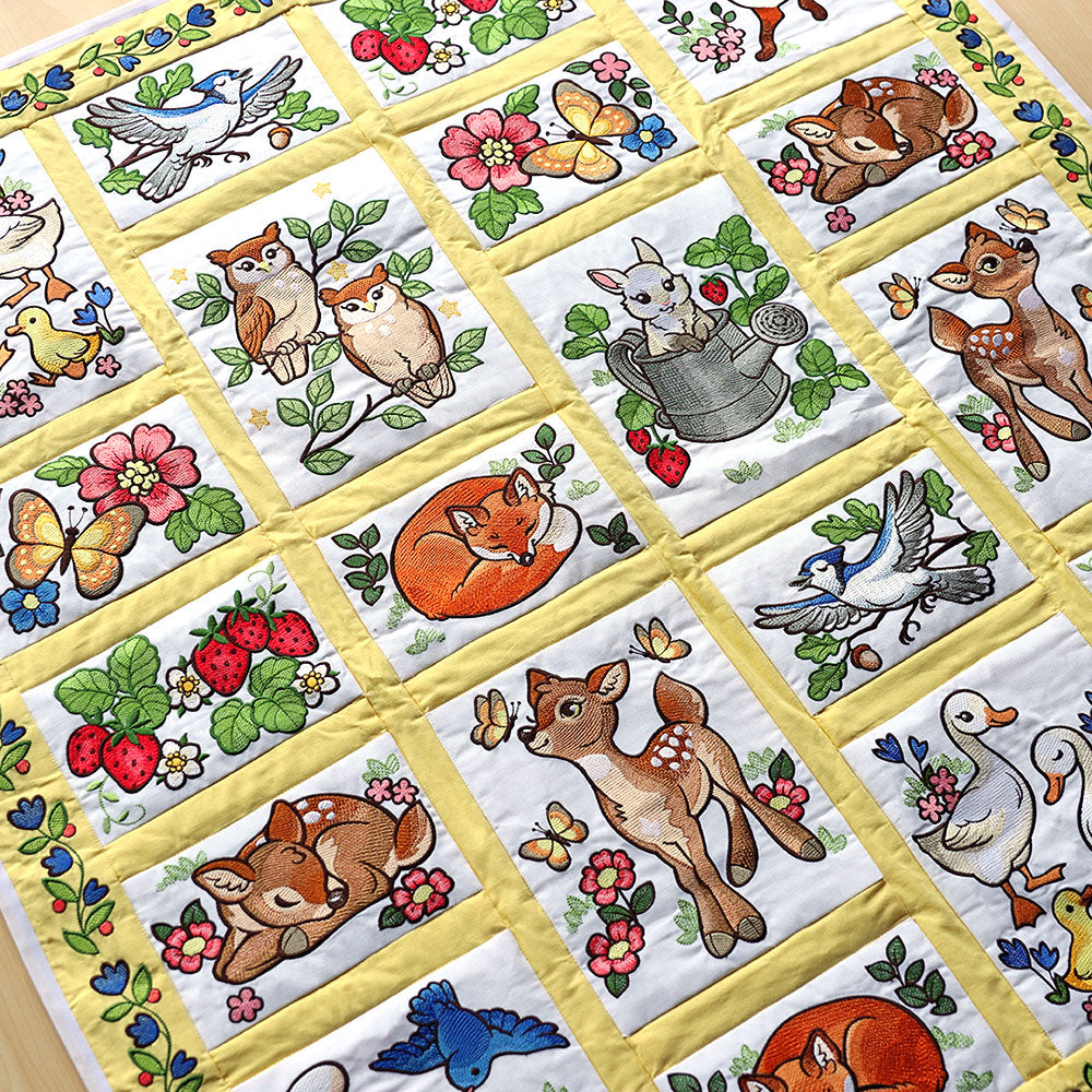 Woodland Animals Quilt Design Pack