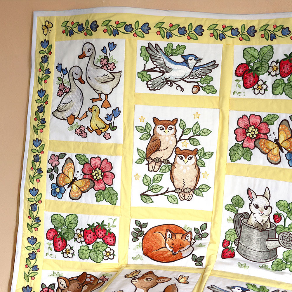 Woodland Animals Quilt Design Pack
