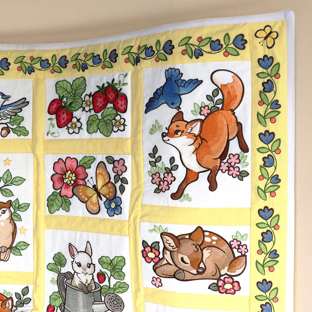 Woodland Animals Quilt Design Pack
