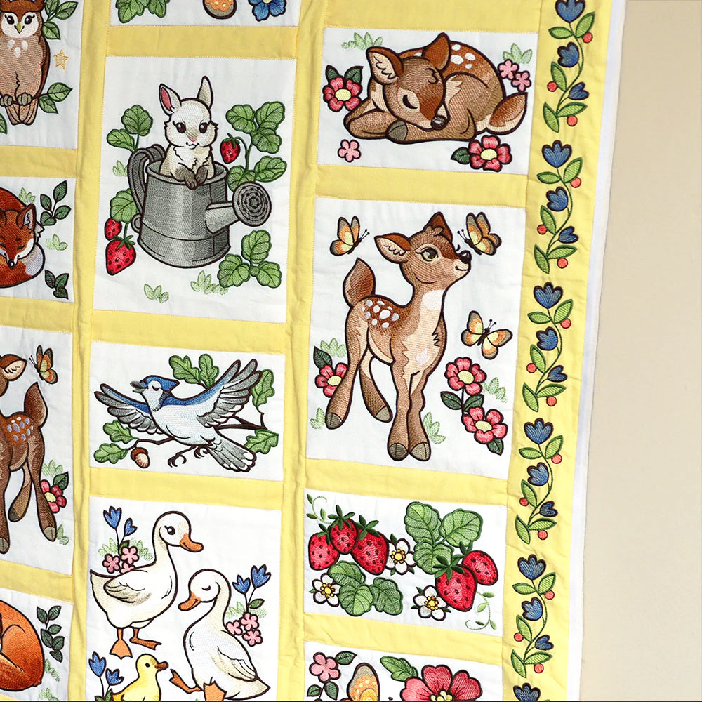 Woodland Animals Quilt Design Pack