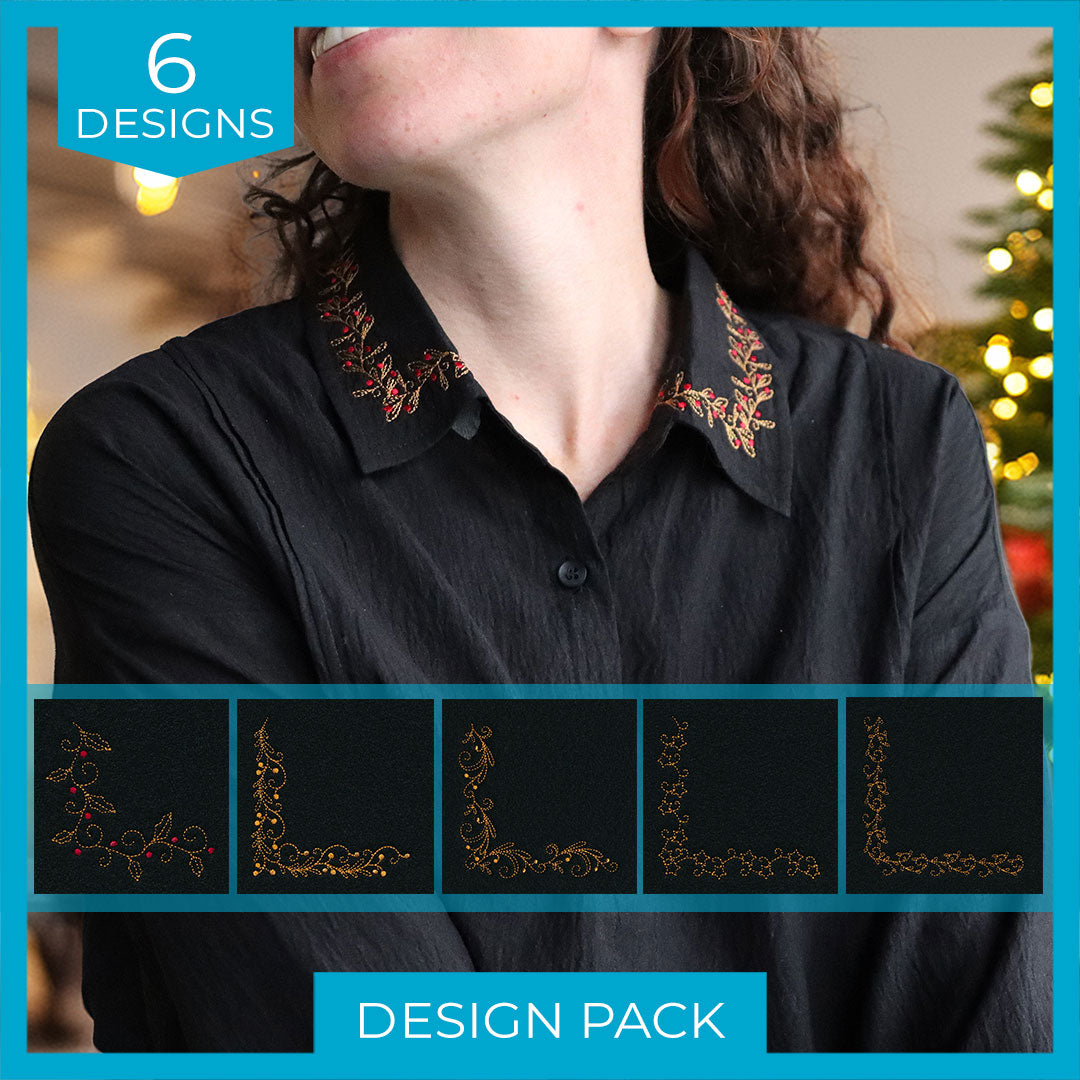 Delicate Holiday Corner Design Pack