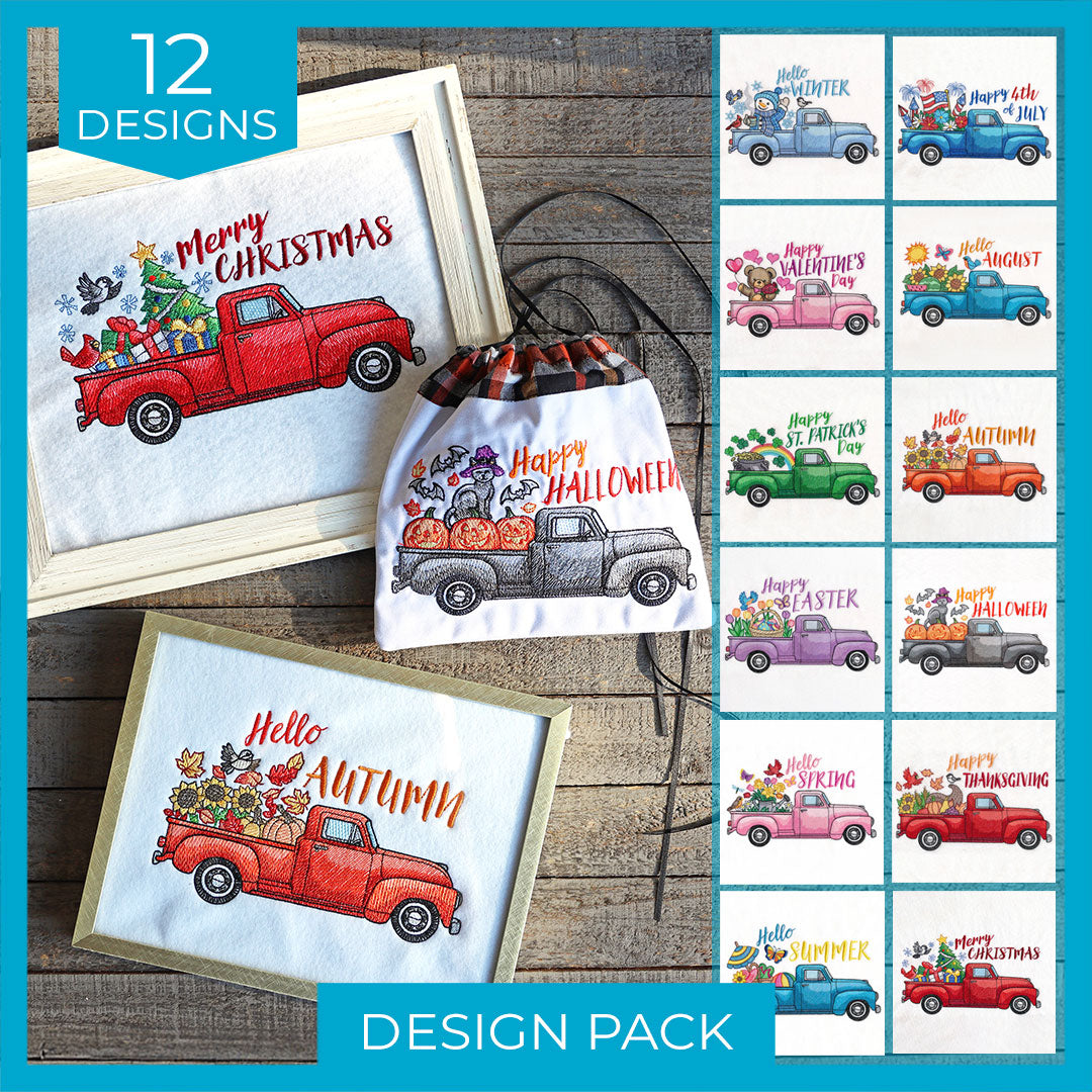 Retro Trucks of the Month Design Pack