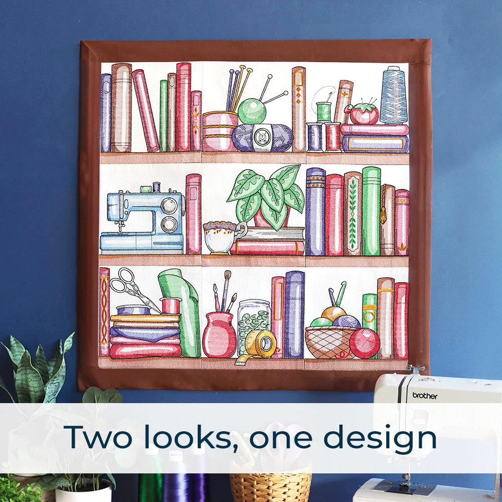Build a Crafty Bookshelf Quilt Design Pack