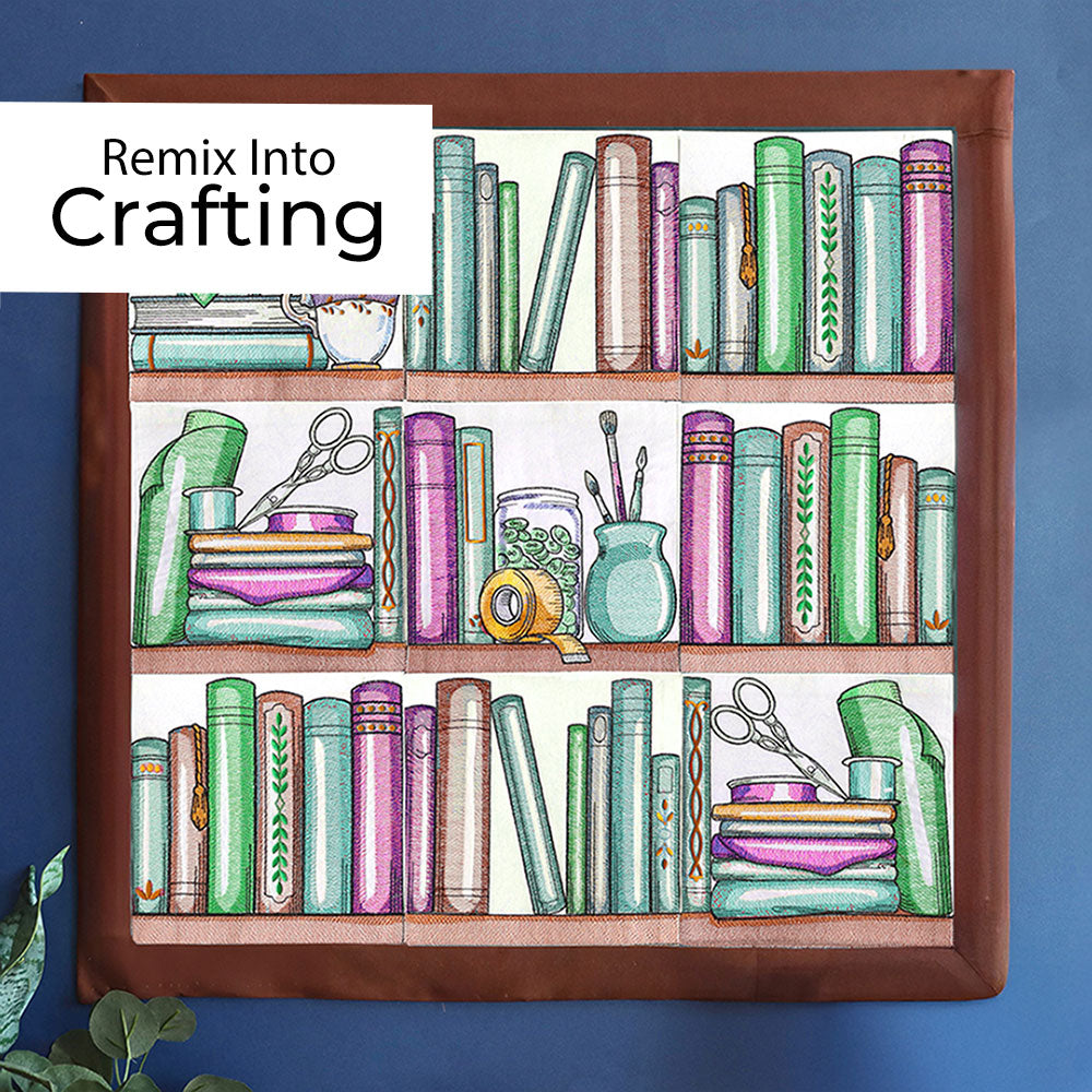 Build a Crafty Bookshelf Quilt Design Pack