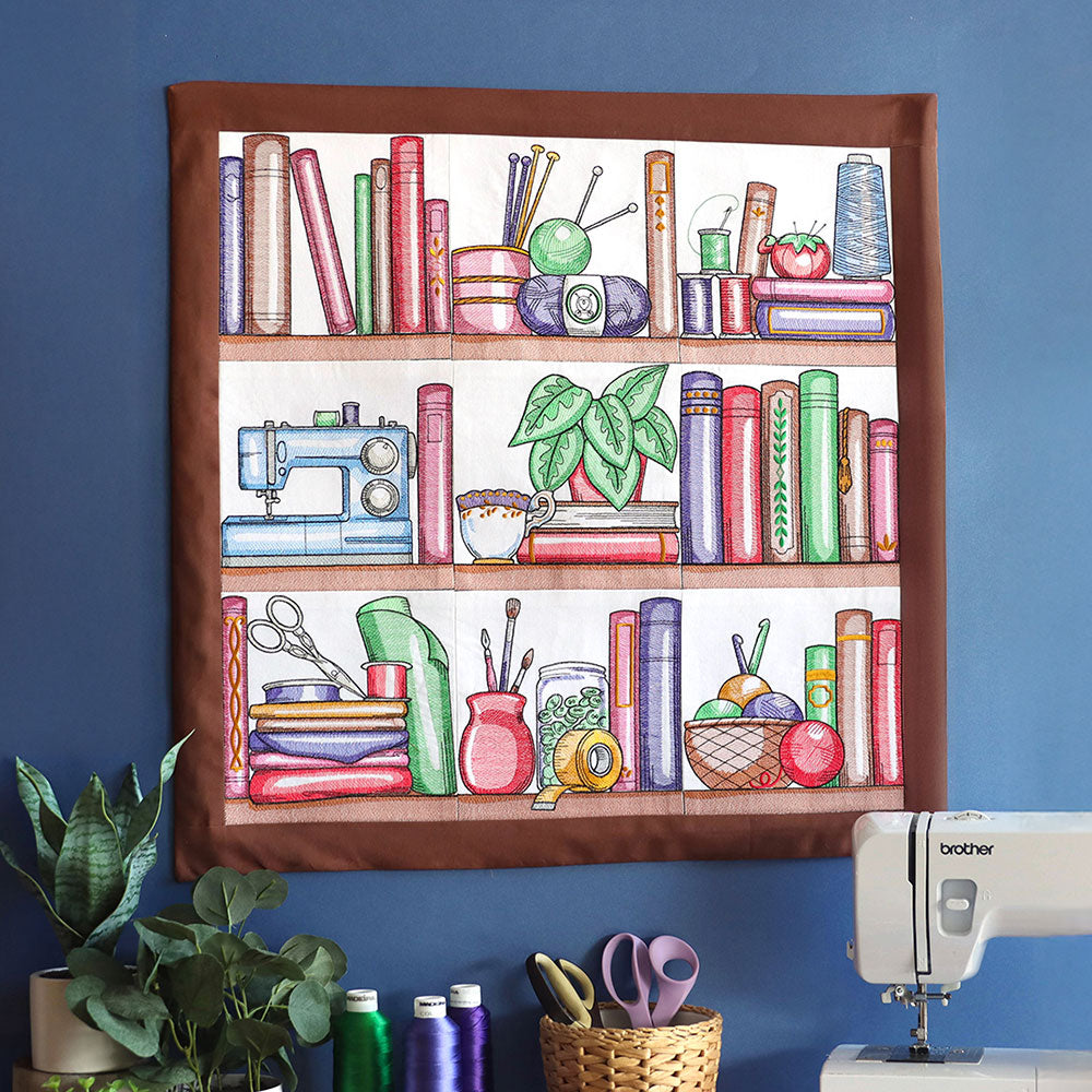 Build a Crafty Bookshelf Quilt Design Pack
