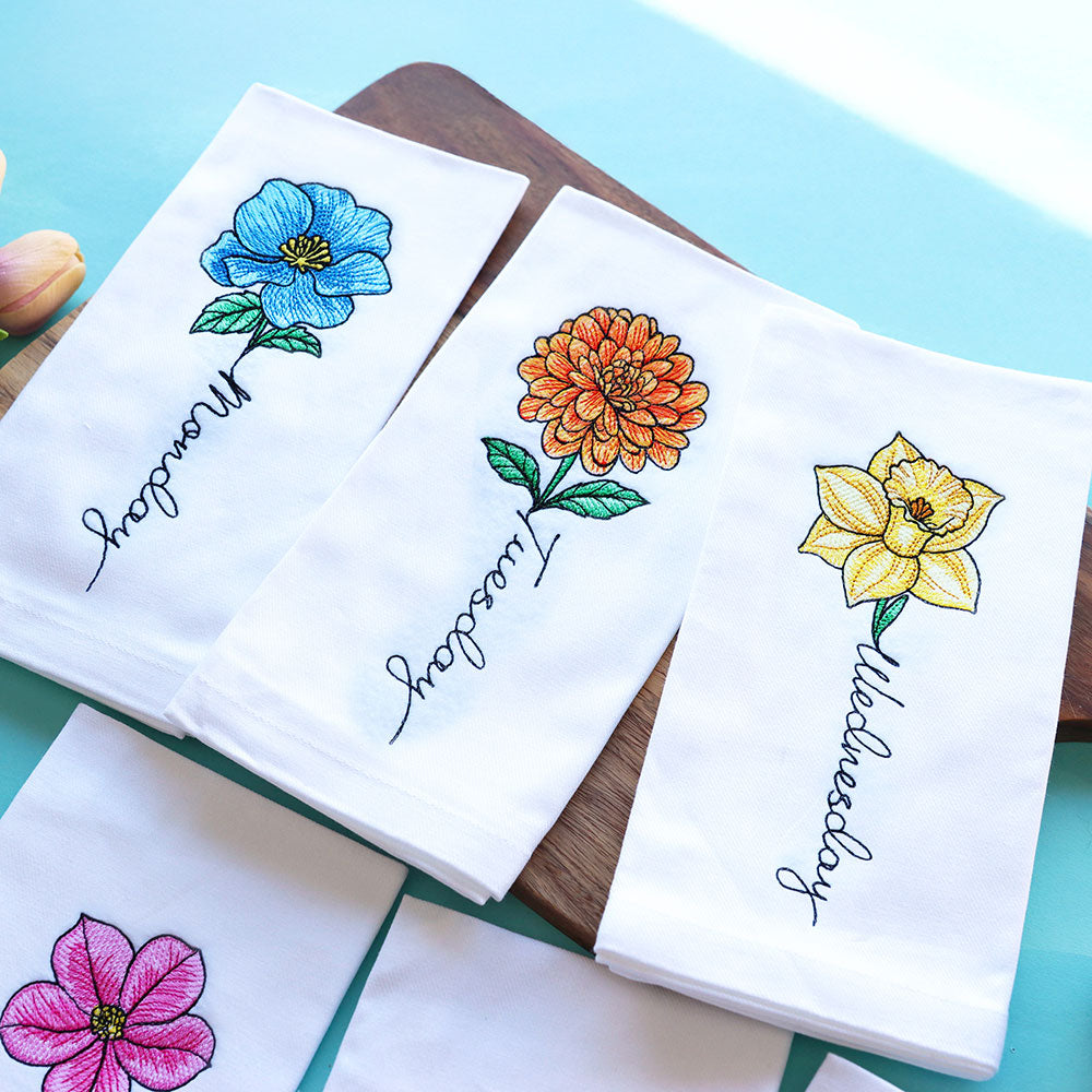 Days of the Week Florals Design Pack