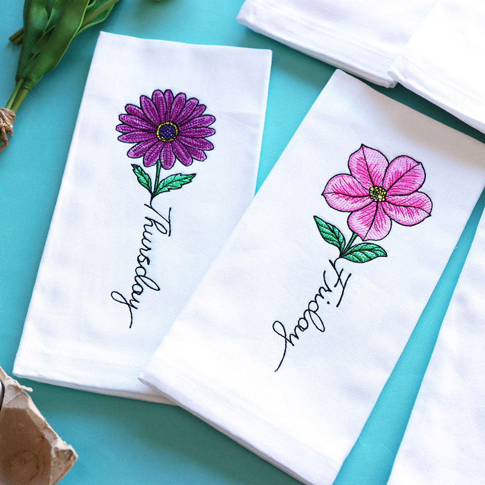 Days of the Week Florals Design Pack