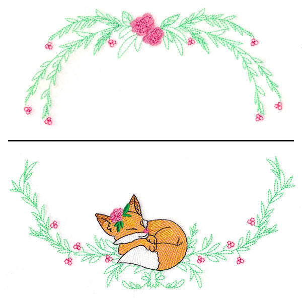 Sleepy Fox Wreath (Split)