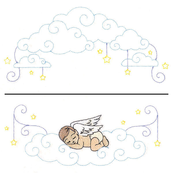 Sleepy Angel Wreath (Split)