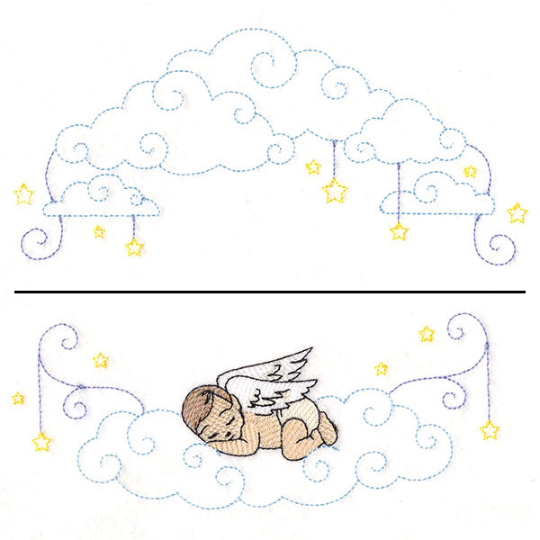 Sleepy Angel Wreath (Split)