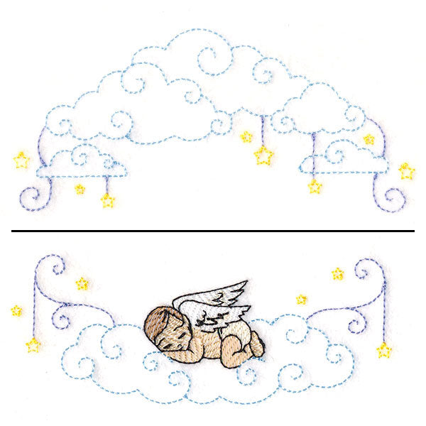 Sleepy Angel Wreath (Split)