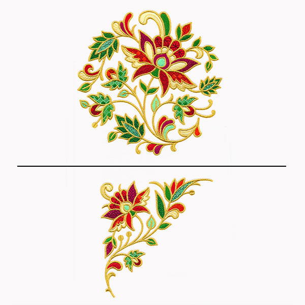 Jacobean Christmas Pillow Pair