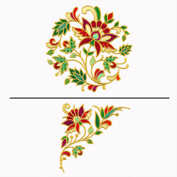 Jacobean Christmas Pillow Pair