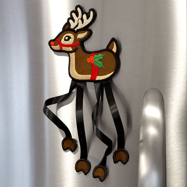 Long-Legged Christmas Reindeer (Magnet) (In-the-Hoop)