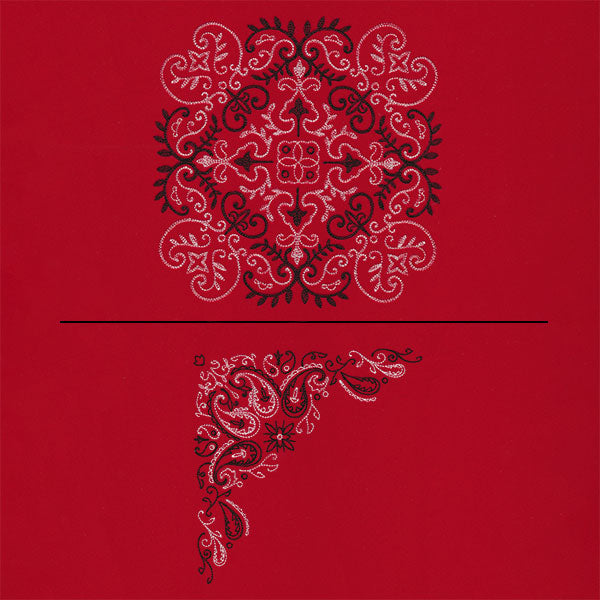 Delicate Paisley Pattern Bandana Pillow Pair