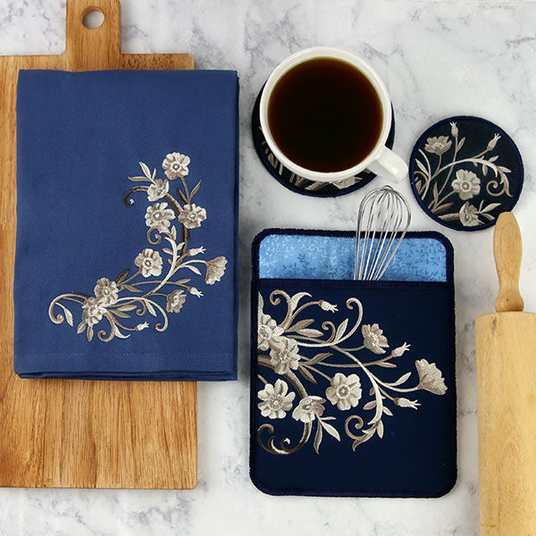 Regal Blooms Coaster (In-the-Hoop)