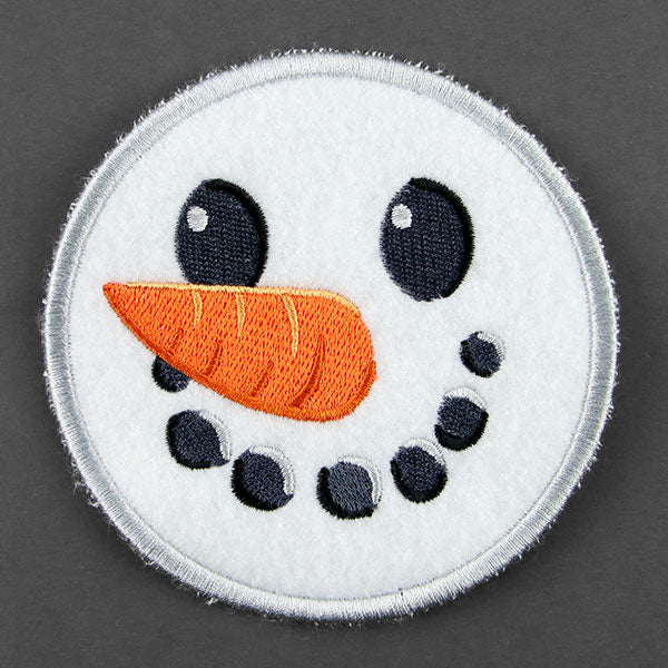 Christmas Snowman Face Coaster (In-the-Hoop)