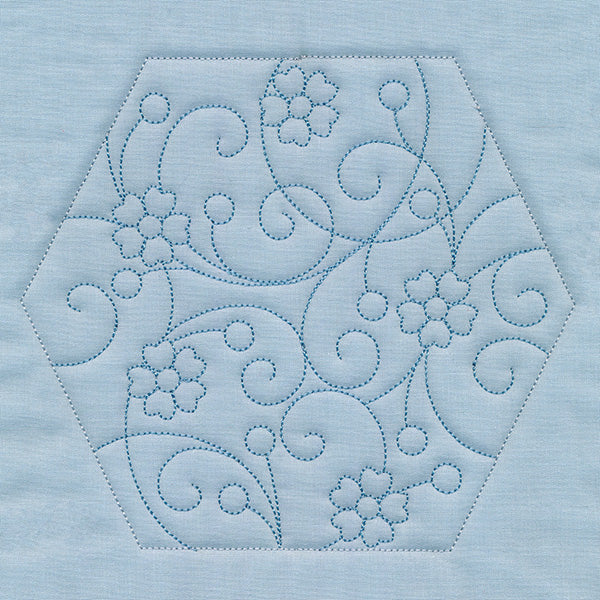 Blooming Hexagon Pocket Potholder