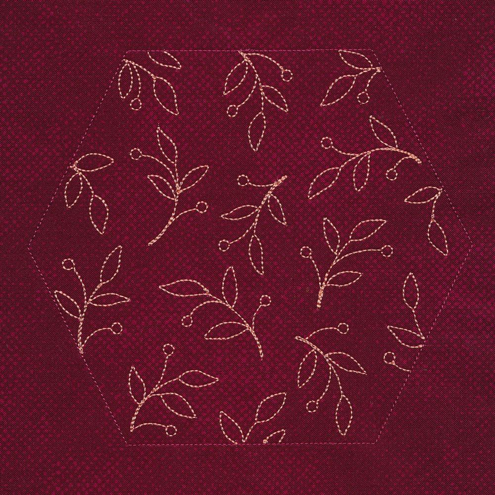 Autumn Blooms Hexagon Pocket Potholder