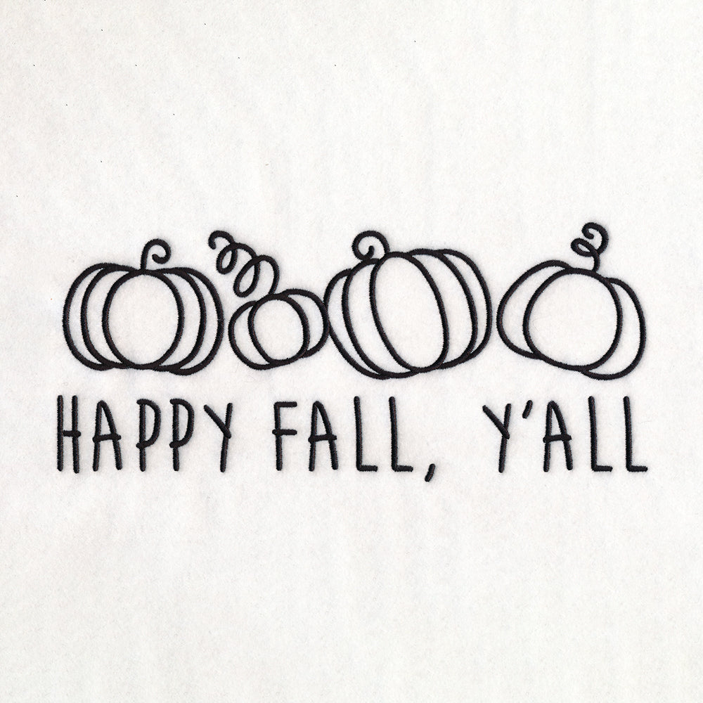 Happy Fall Ya'll Pumpkin Set