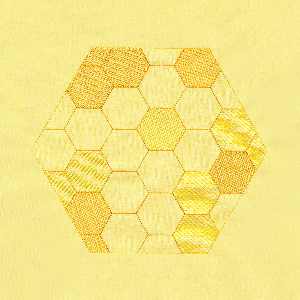 Buzzin' Bee Hexagon Pocket Potholder