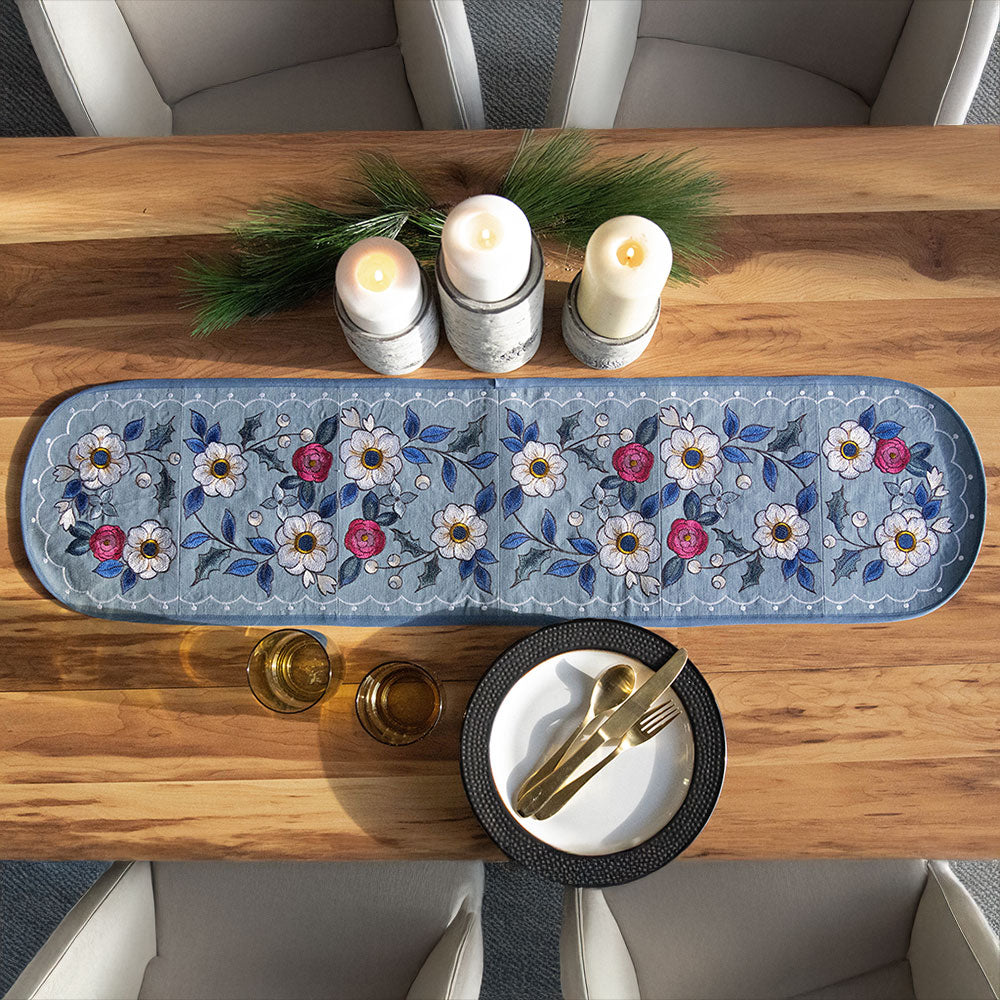 Winter Florals Table Runner Set