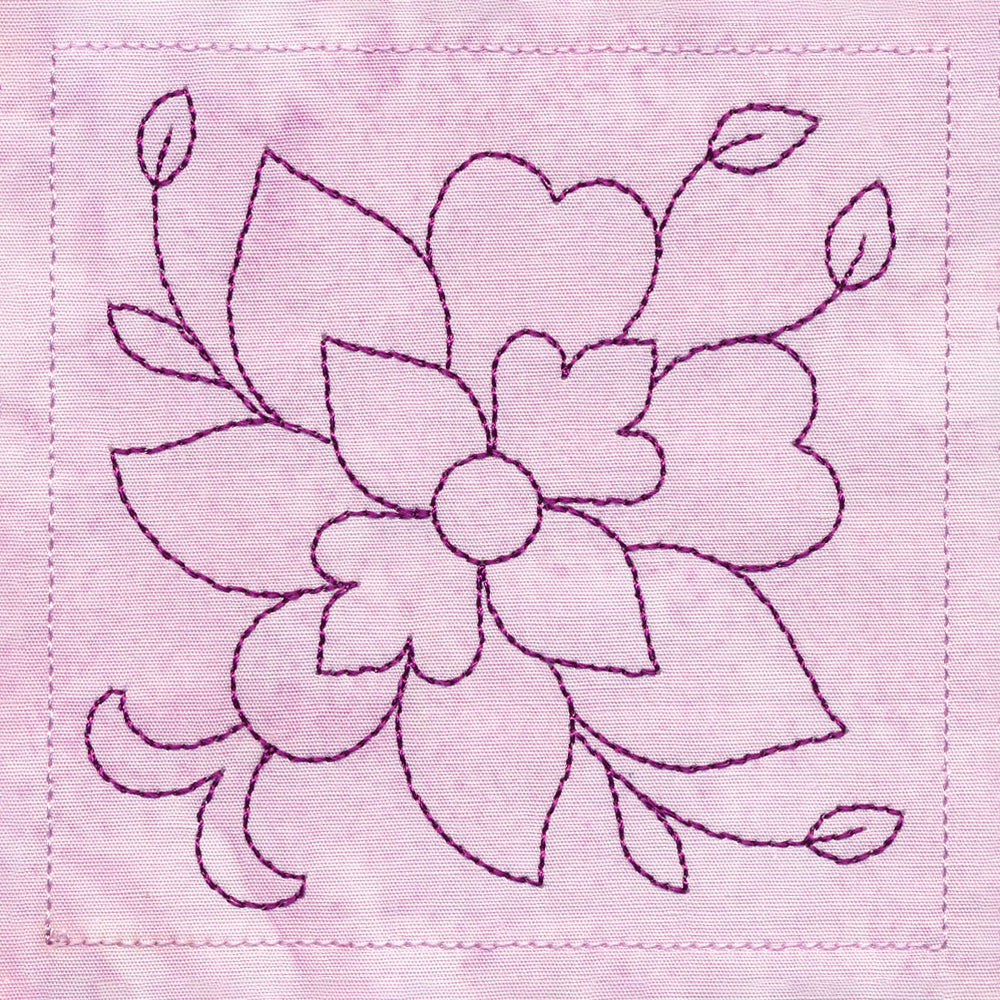 Butterfly and Blooms Quilt Block Set