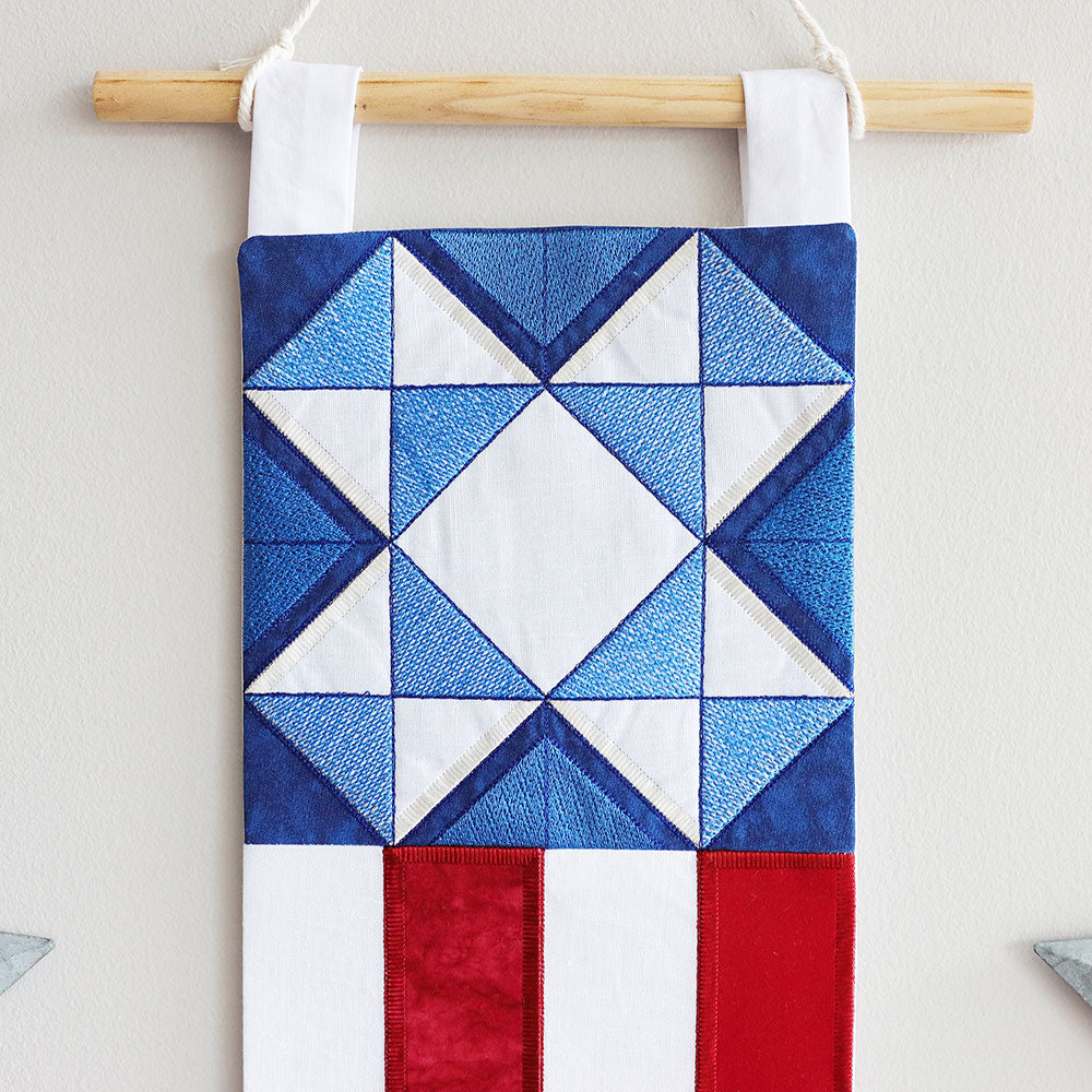 Americana Flag Panel Set (Applique)
