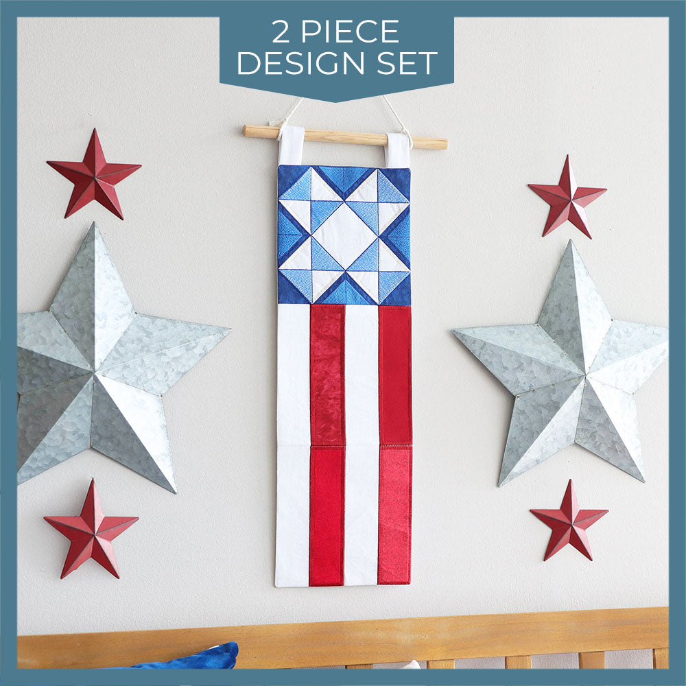 Americana Flag Panel Set (Applique)