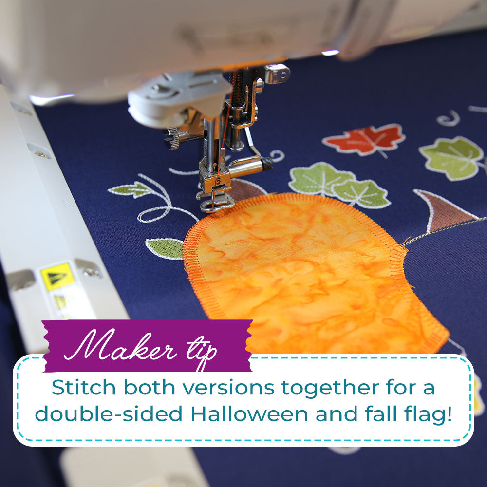 Pumpkin Patch Garden Flag (Applique)