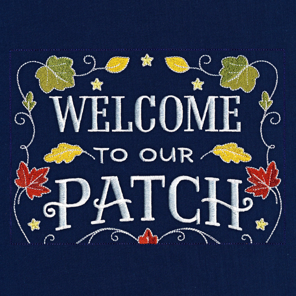 Pumpkin Patch Garden Flag (Applique)