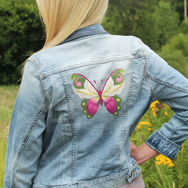 Lady Slipper Butterfly in Watercolor
