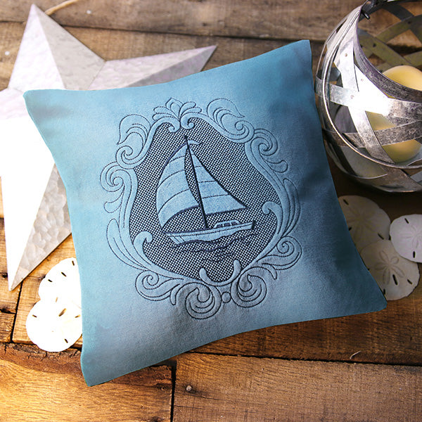 Coastal Sailboat Cameo