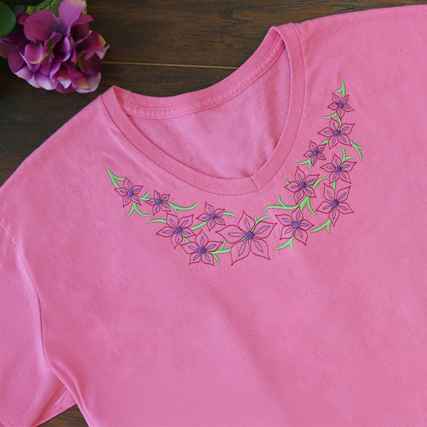 Blooming Blossoms Neckline (V-Neck)