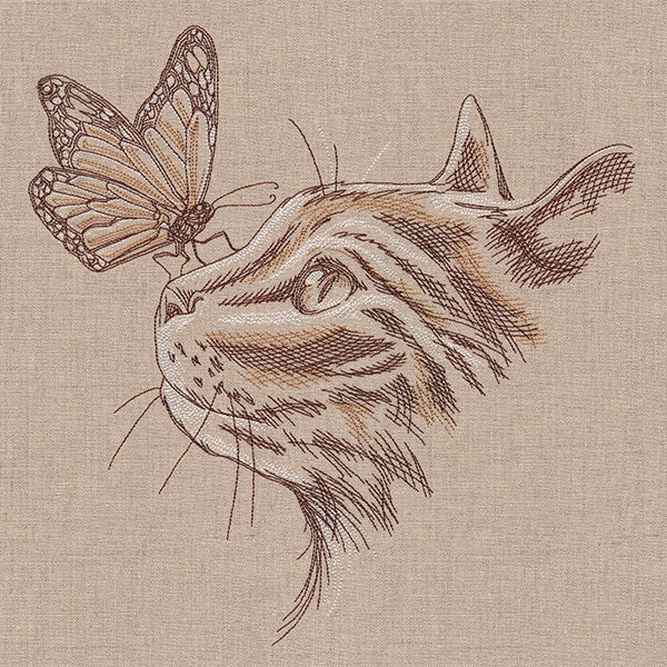 Purr-fectly Poised Monarch & Kitten