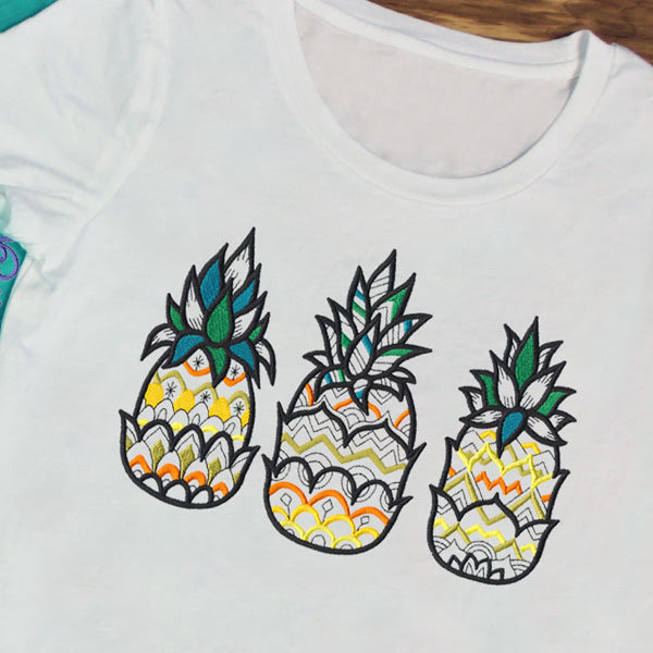 Pineapple Trio (Blackwork)
