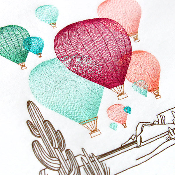 Southwest Hot Air Balloon Scene