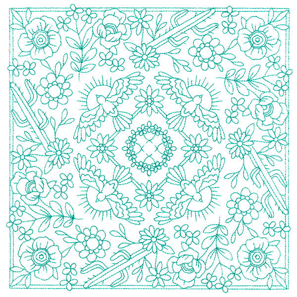 Desert Birds & Botanicals Bandana Square