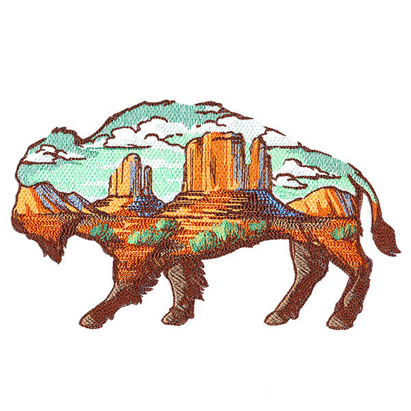 Buffalo Desert Scene