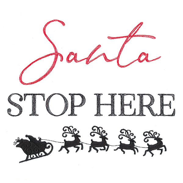 Santa Stop Here