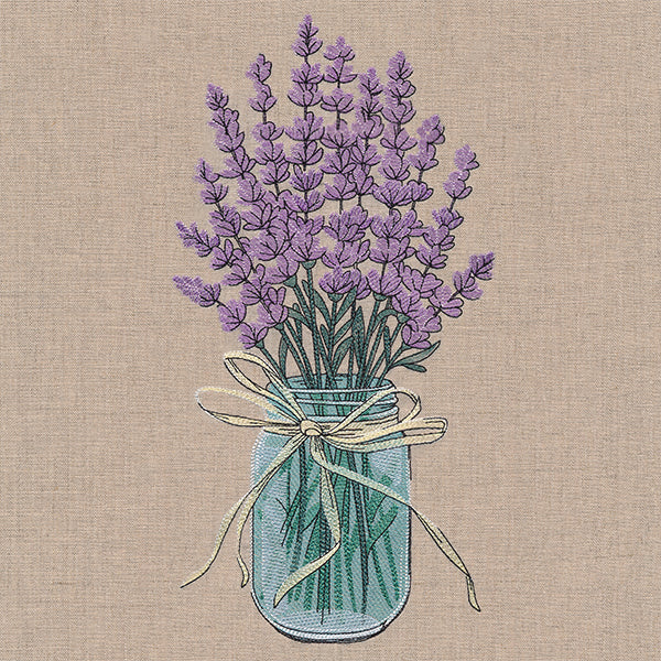 Lavender Canning Jar Bouquet